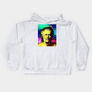 Lucius Annaeus Seneca Colourful Portrait | Lucius Annaeus Seneca Artwork 7 Kids Hoodie